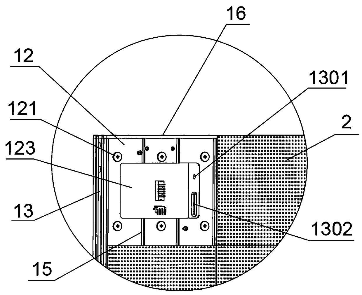 LED display cloud media capable of realizing seamless splicing