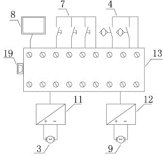 Rotary connection and internal wire bending test device