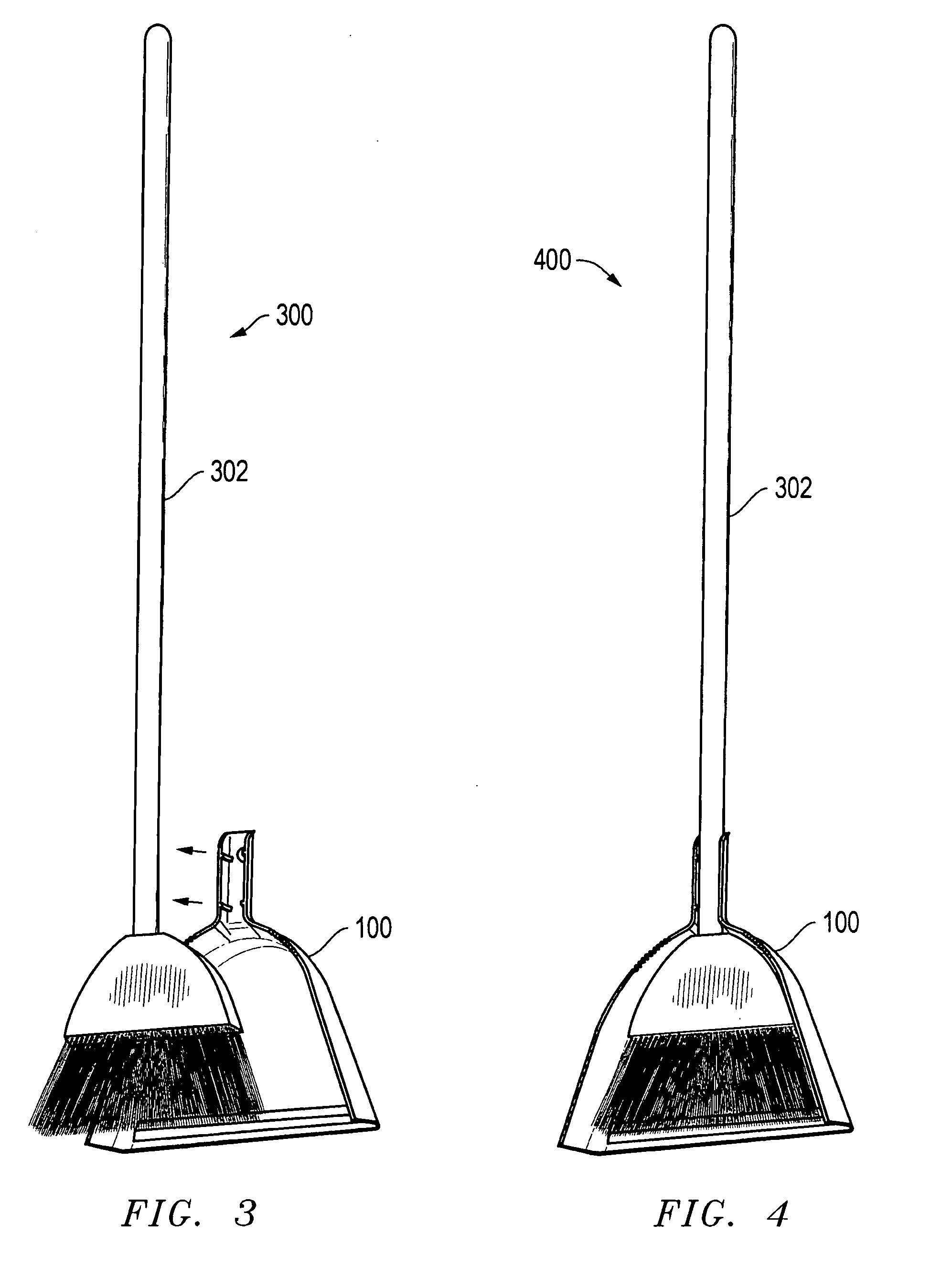 Dust pan broom stand