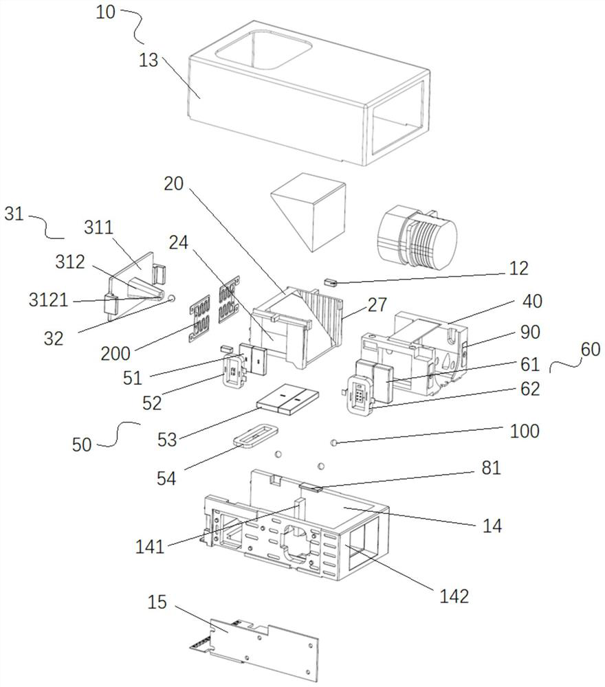 Periscopic lens driving device, camera device and mobile terminal