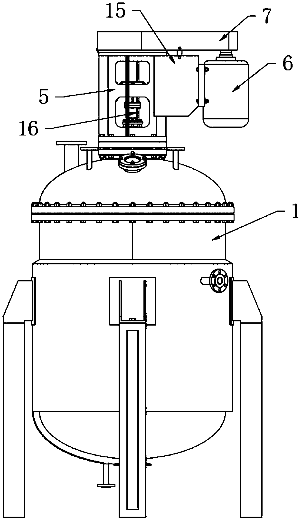 Reaction kettle based on petroleum engineering