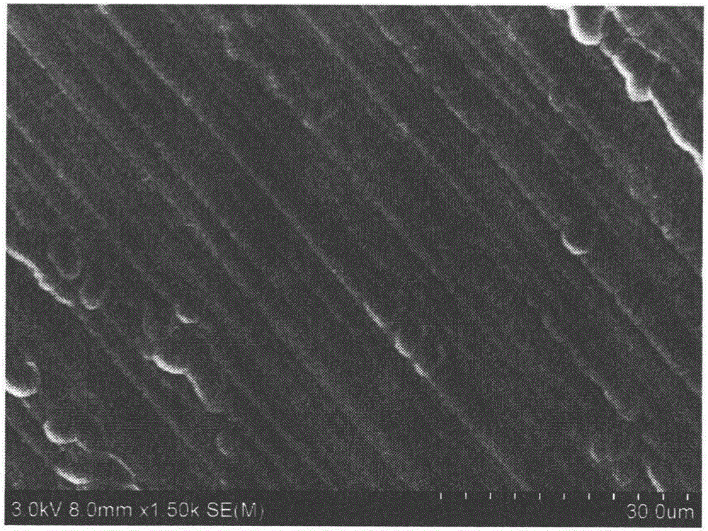 Method for removing surface line marks of diamond linear cutting polycrystalline silicon chip through wet method