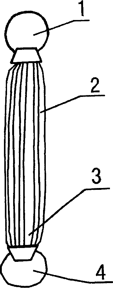 A curtain type membrane assembly