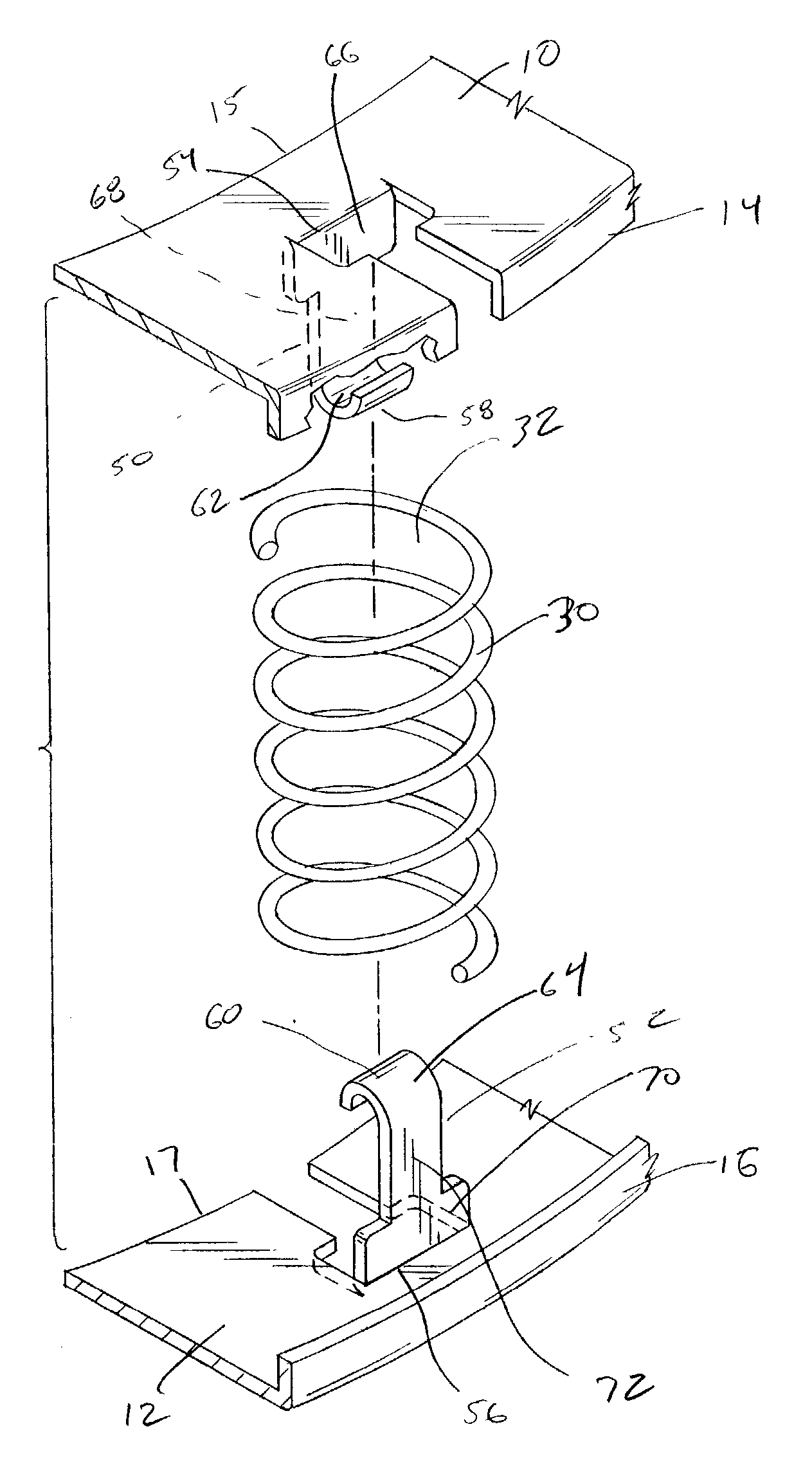 Ring shaped spring device