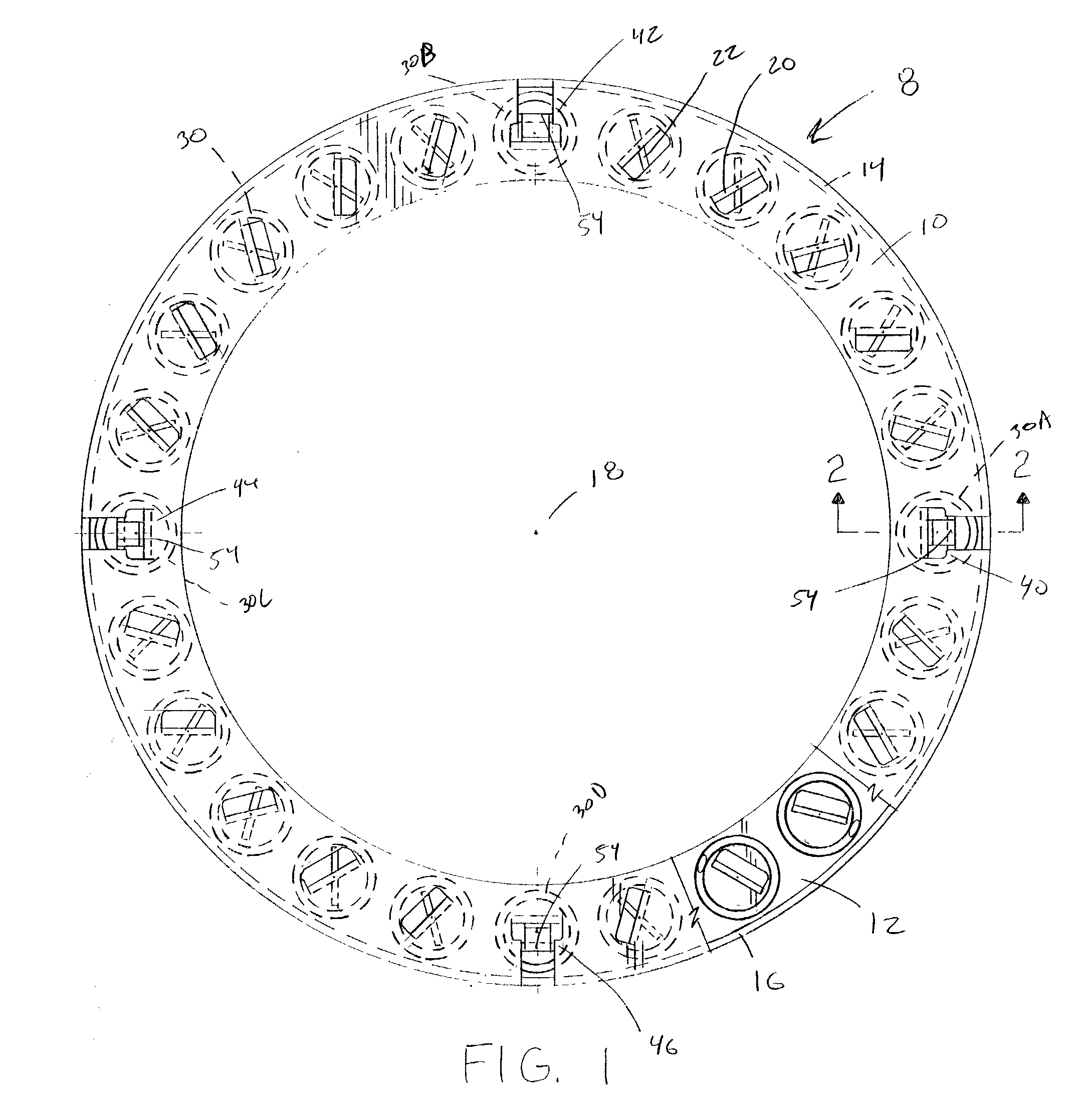 Ring shaped spring device