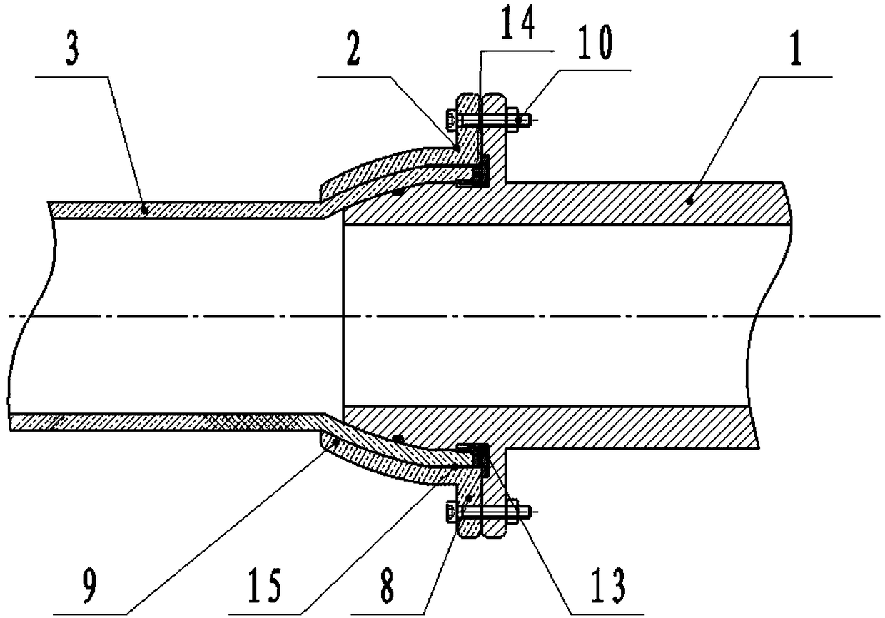 A steel-plastic composite pipe joint and method thereof