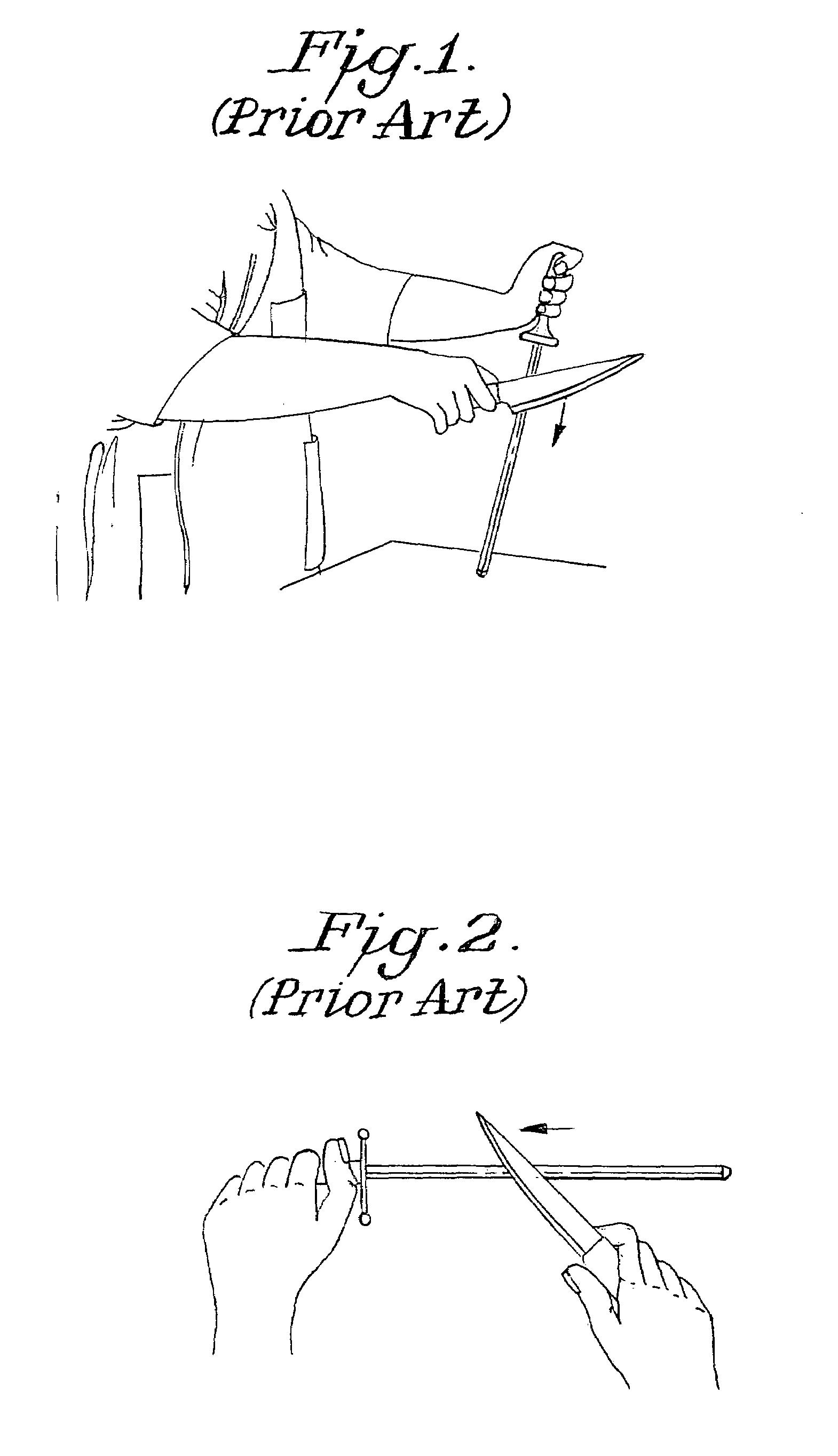 Apparatus for precision steeling/conditioning of knife edges