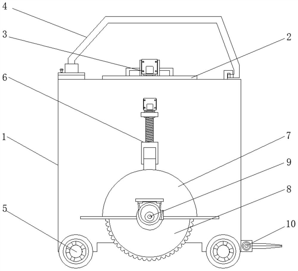 Portable repairing equipment integrating municipal traffic and pavement cutting and filling