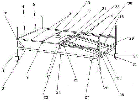 A multifunctional nursing bed