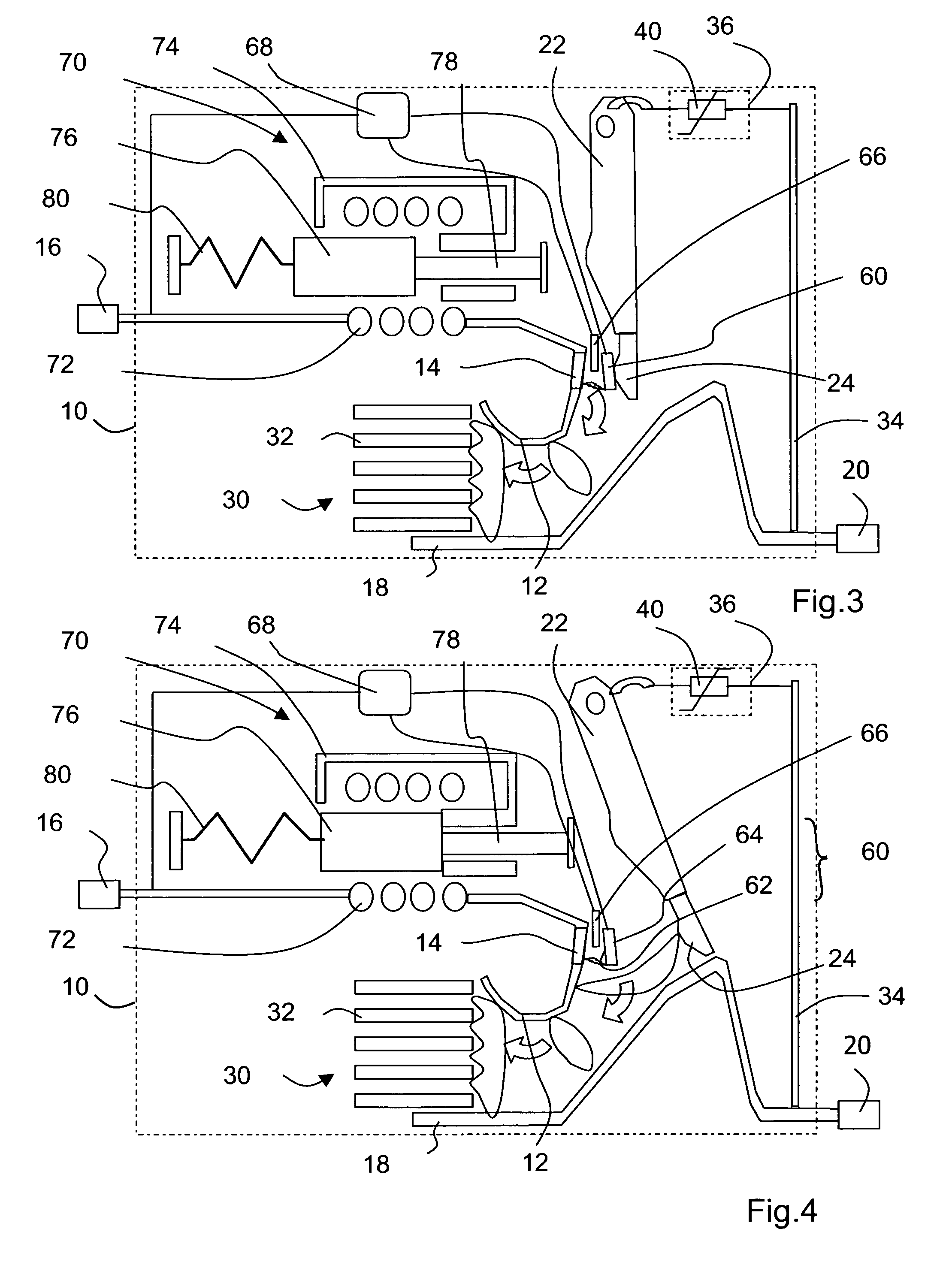 Device for protection against voltage surges with mobile electrode