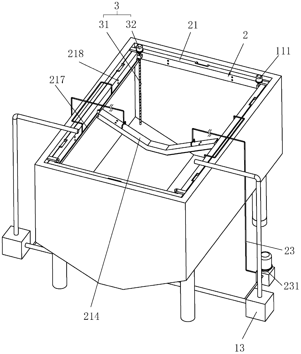 Cleaning type metal surface treatment device