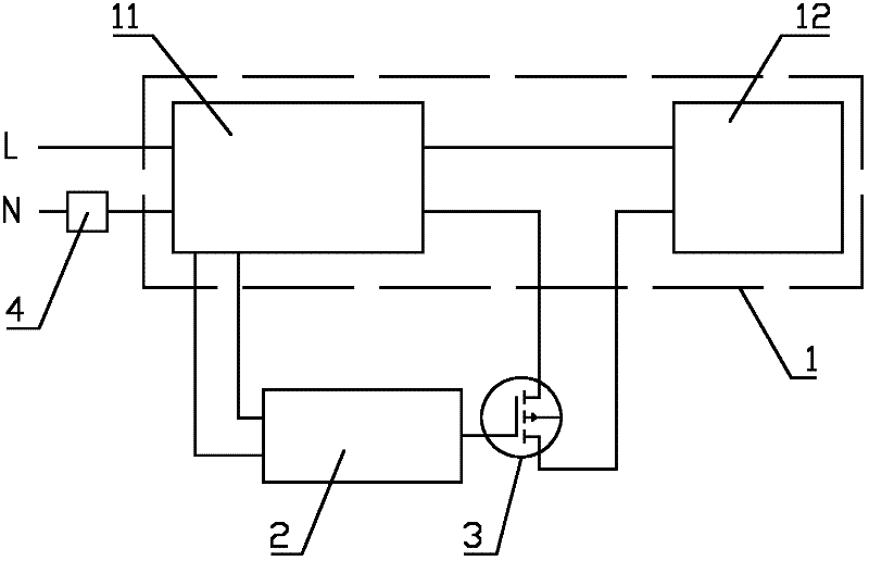 Light adjusting system for LED (Light Emitting Diode) lighting fixture