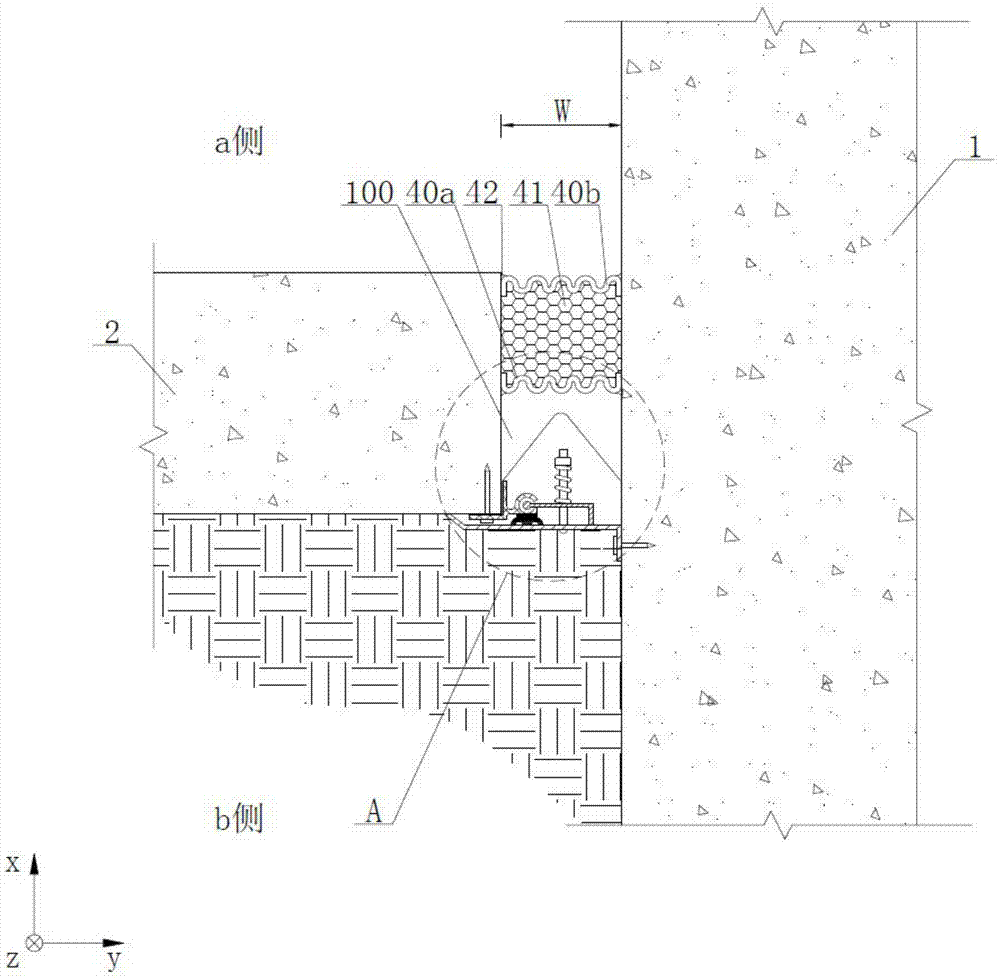 A joint structure of an anti-seismic joint and its construction method