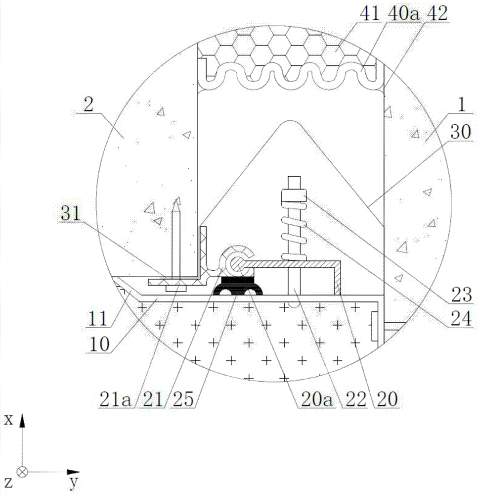 A joint structure of an anti-seismic joint and its construction method