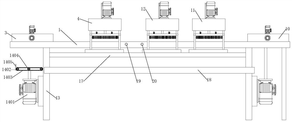 A pcb board multi-test process integrated test production line