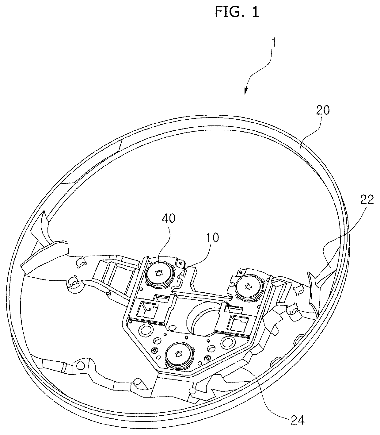 Steering wheel for vehicle