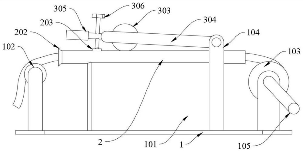 Cable stripping device for electric power construction