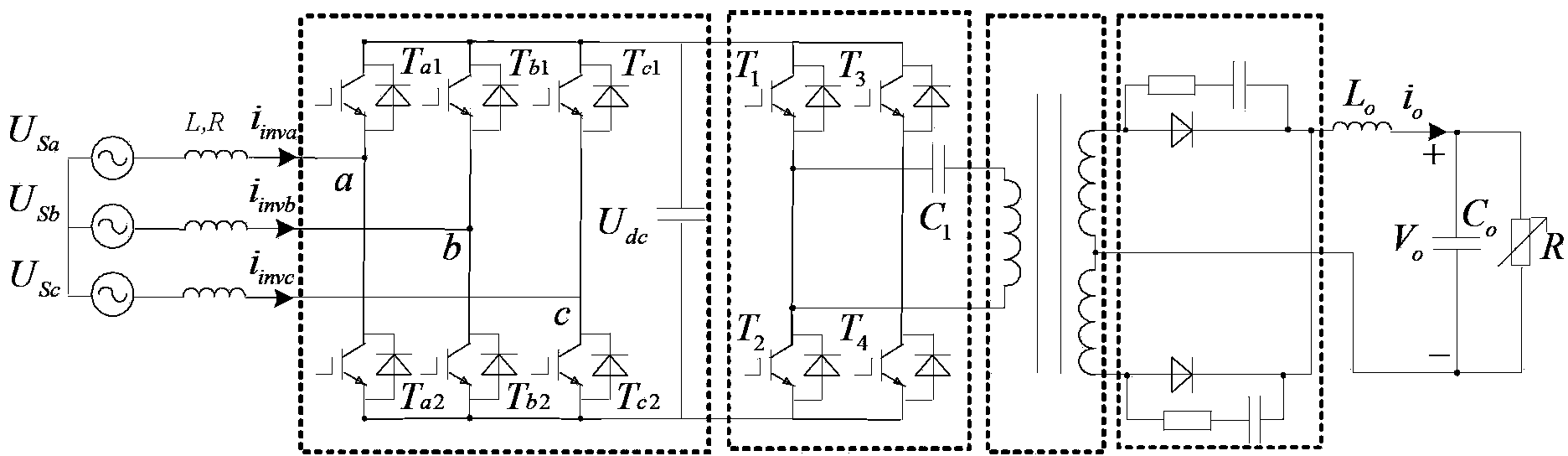 Large-power high-frequency switch eliminator power comprehensive control method