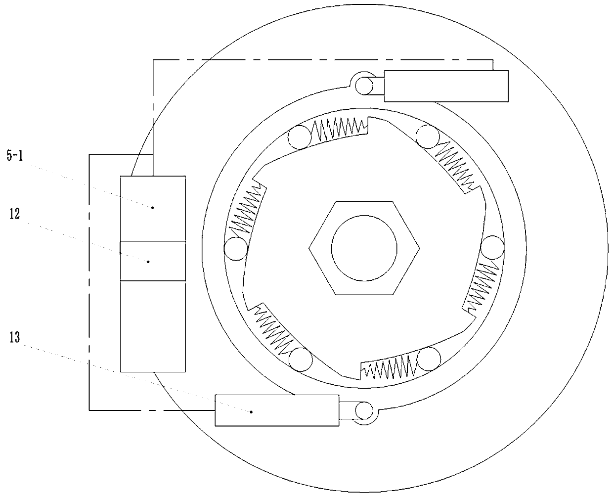 Automatic monitoring compensation and emergency device for valve rod seal