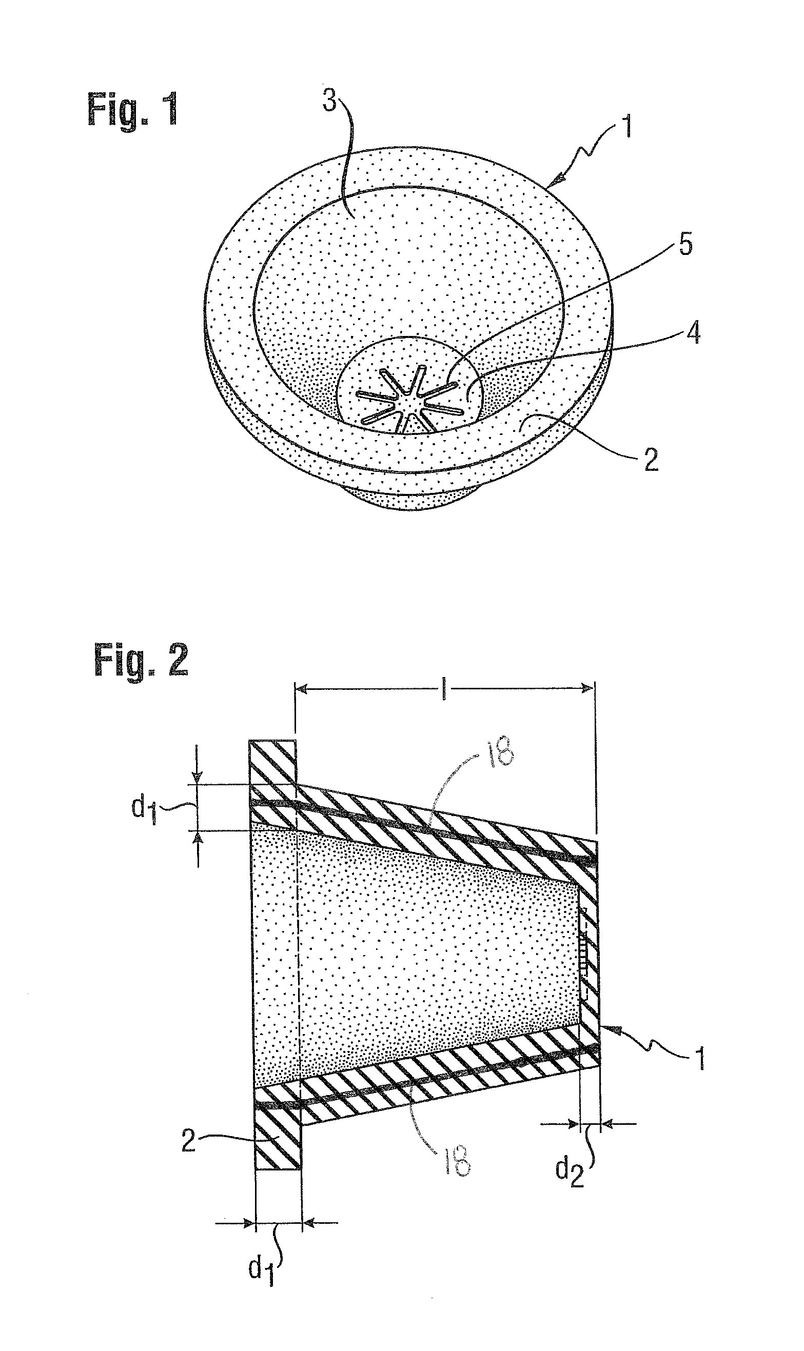 Line Element Lead-Through with Support Structure