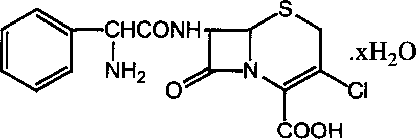 Method for recovery of cefaclor