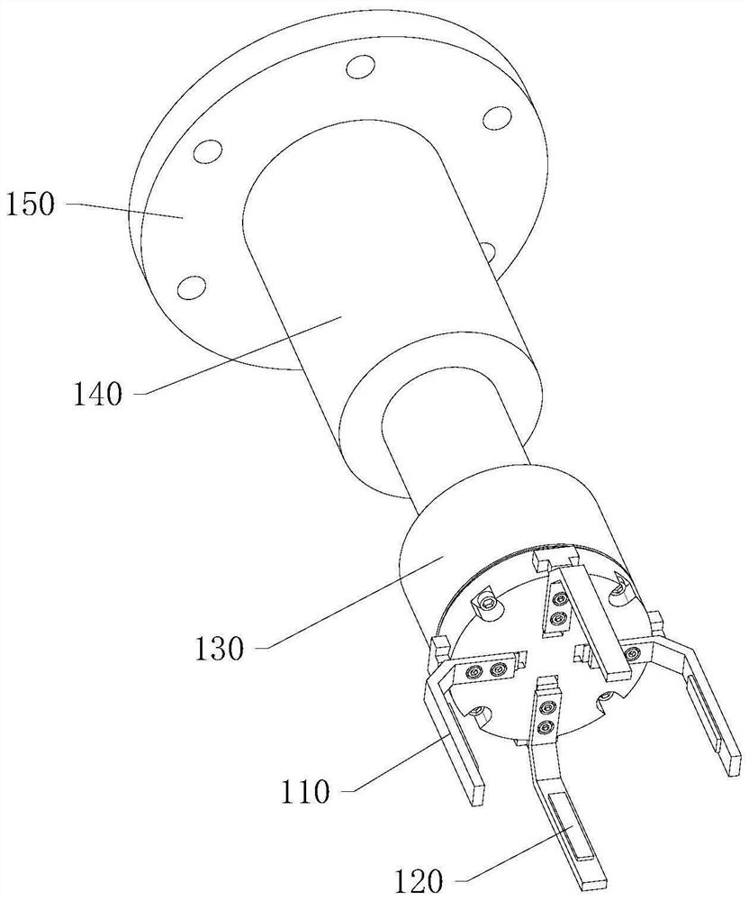 Citrus picking and sorting integrated device based on symmetrical multi-finger clamp holders