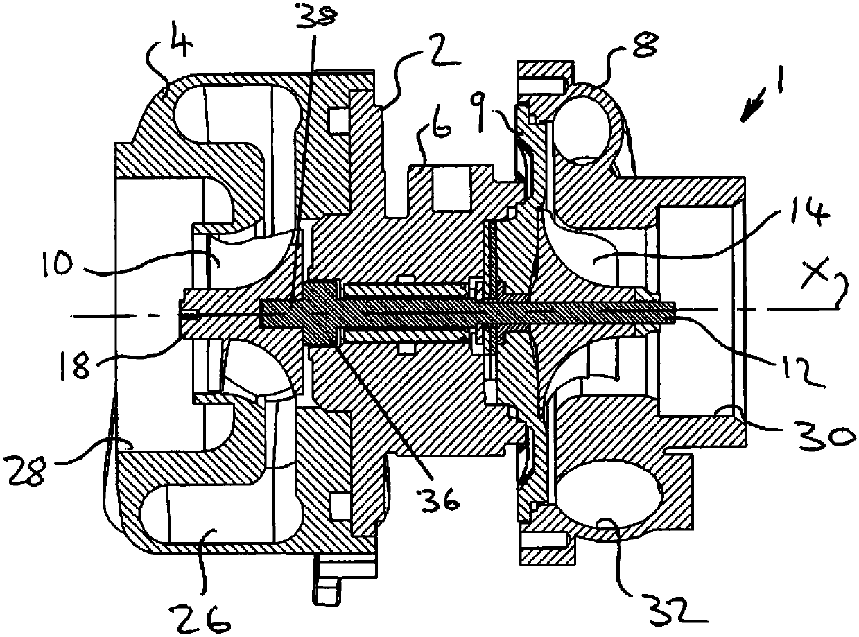 An on-axis component installation and cooperation structure