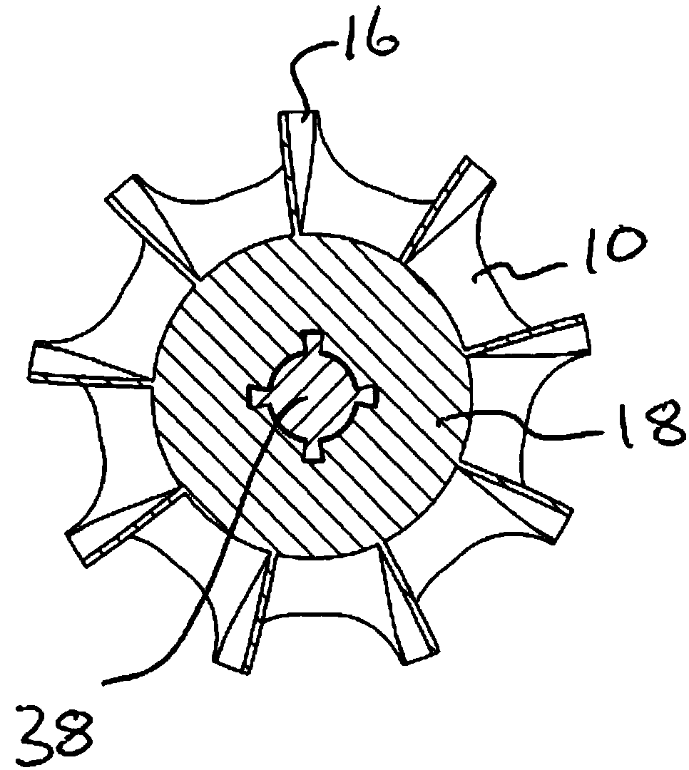 An on-axis component installation and cooperation structure