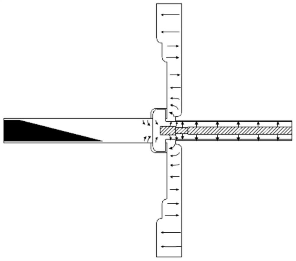 Microstrip to branch waveguide high isolation 3db power divider