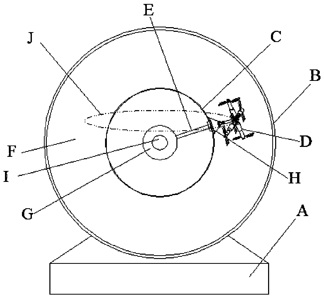 Mini-type weightless space station for spaceflight science popularization