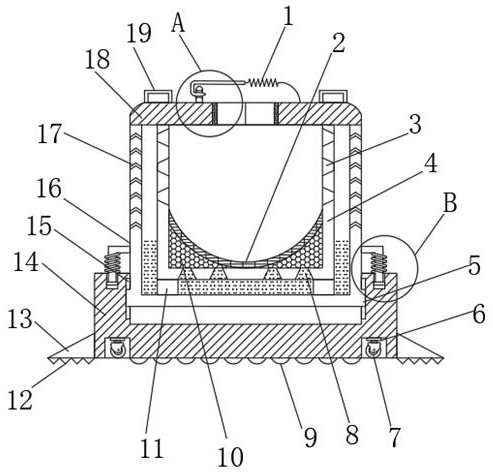 Seedling root protection device for tree transplanting