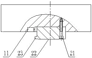 A kind of anti-lifting thrust sliding bearing device