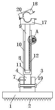 Tree branch fixing and supporting device used for forestry