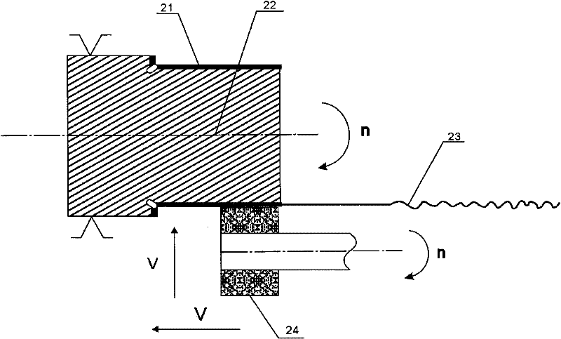 Superfinishing method of bearing rollaway surface