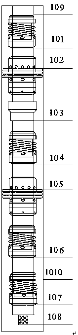 Layered acidification and layered water injection measurement and adjustment integrated multi-functional pipe column