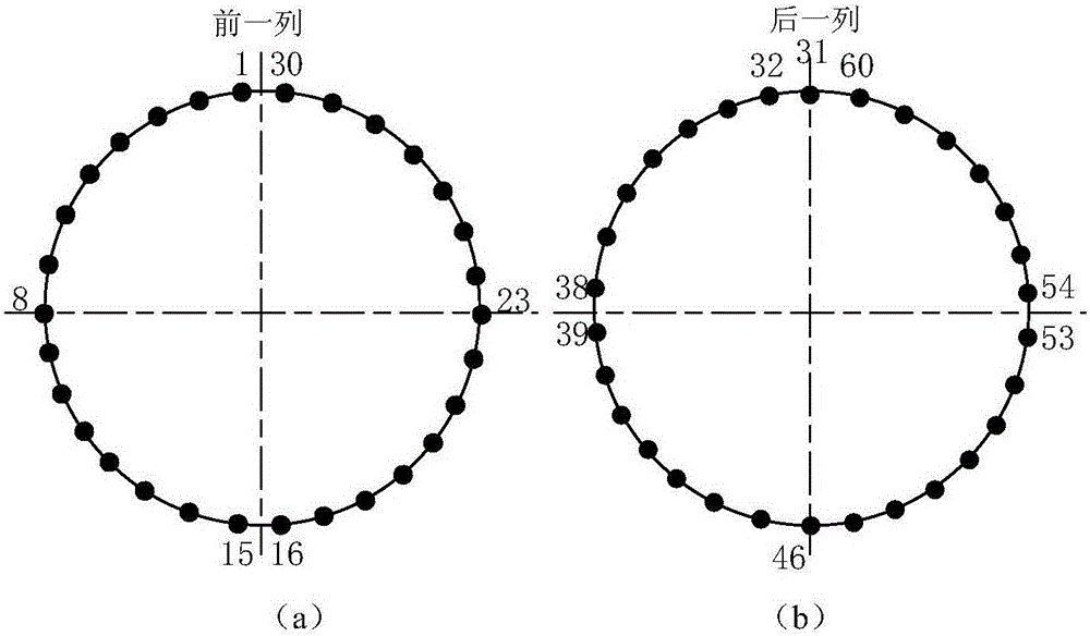 Pipeline defect ultrasonic internal detection composite sensor array and defect quantification method