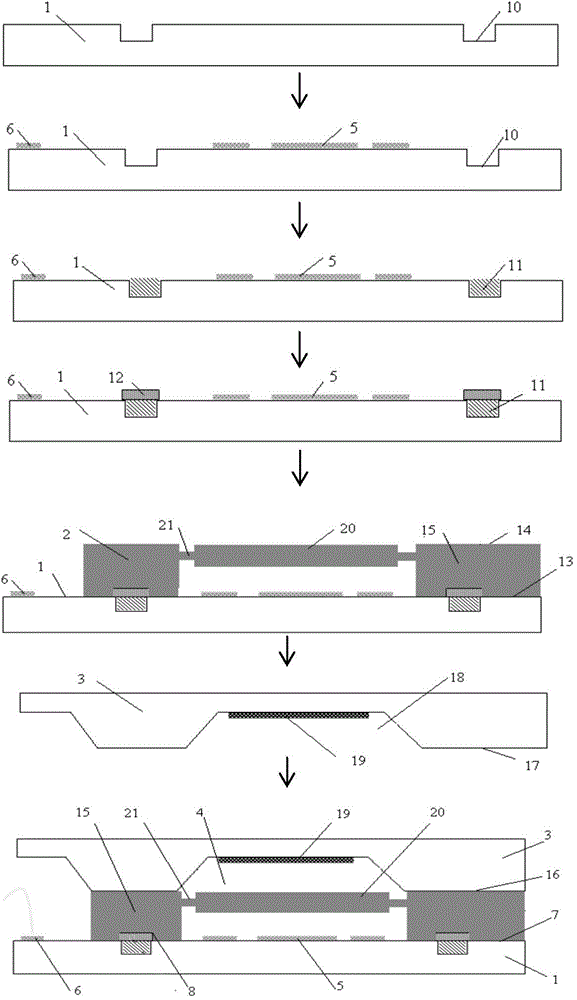 MEMS wafer level vacuum packaging structure and method