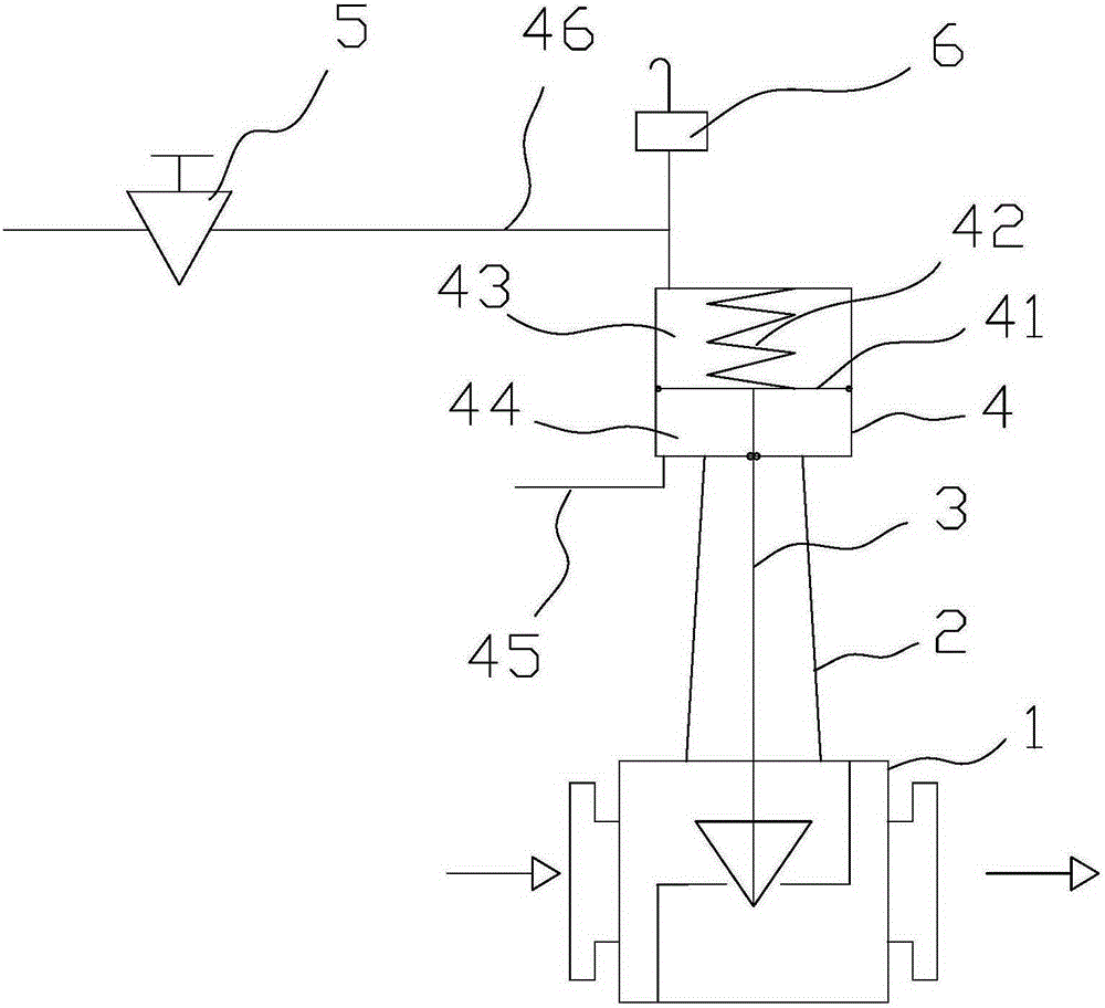 Pneumatic valve using air cylinder as actuator