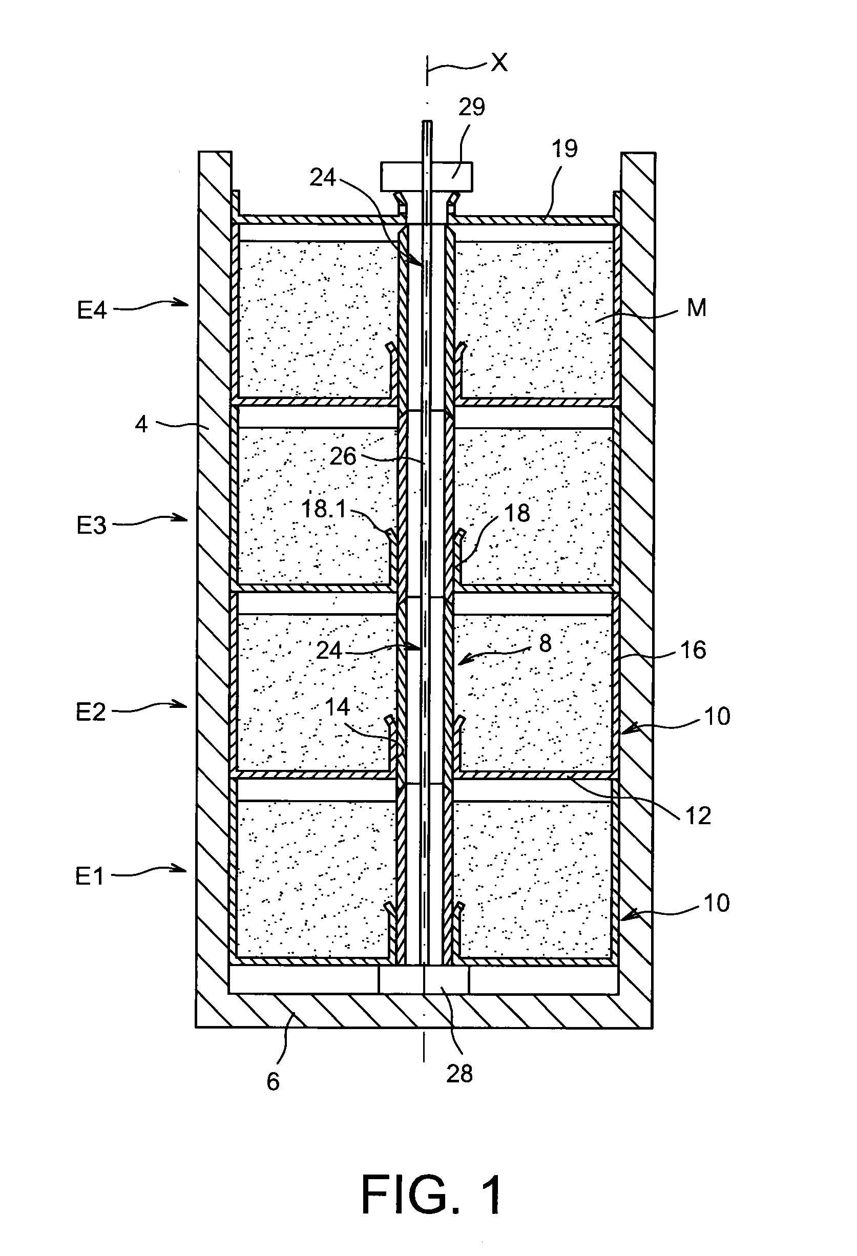 Hydrogen storage tank comprising metal hydrides produced through simplified manufacture and storage device comprising at least such a tank