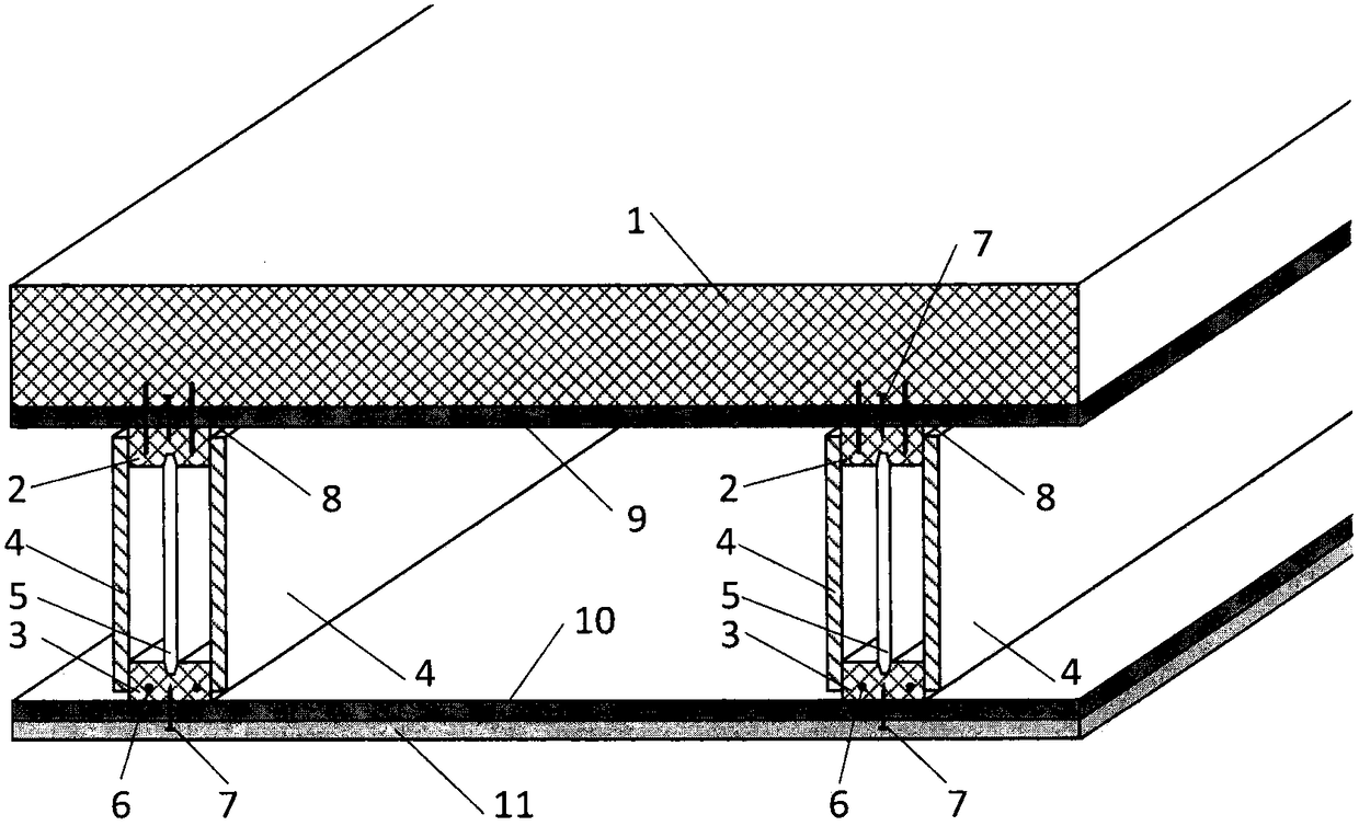 Lightweight aggregate concrete-bamboo integrated material composite floor system