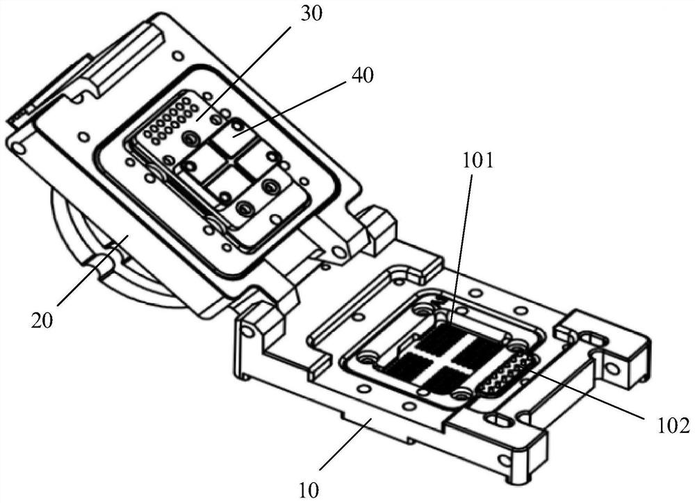 Test bench, control method thereof, test device and storage medium