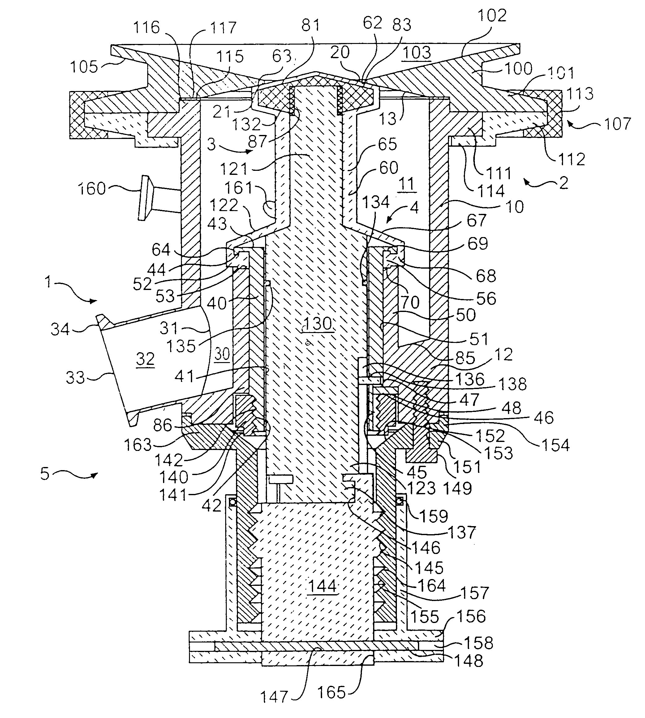 Sanitary drain valve design