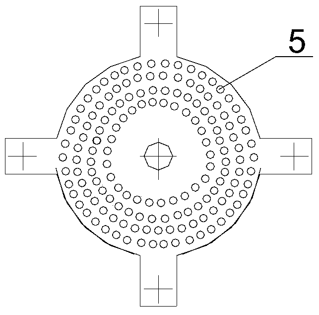 A vertical coaxial biomass crushing and forming integrated device