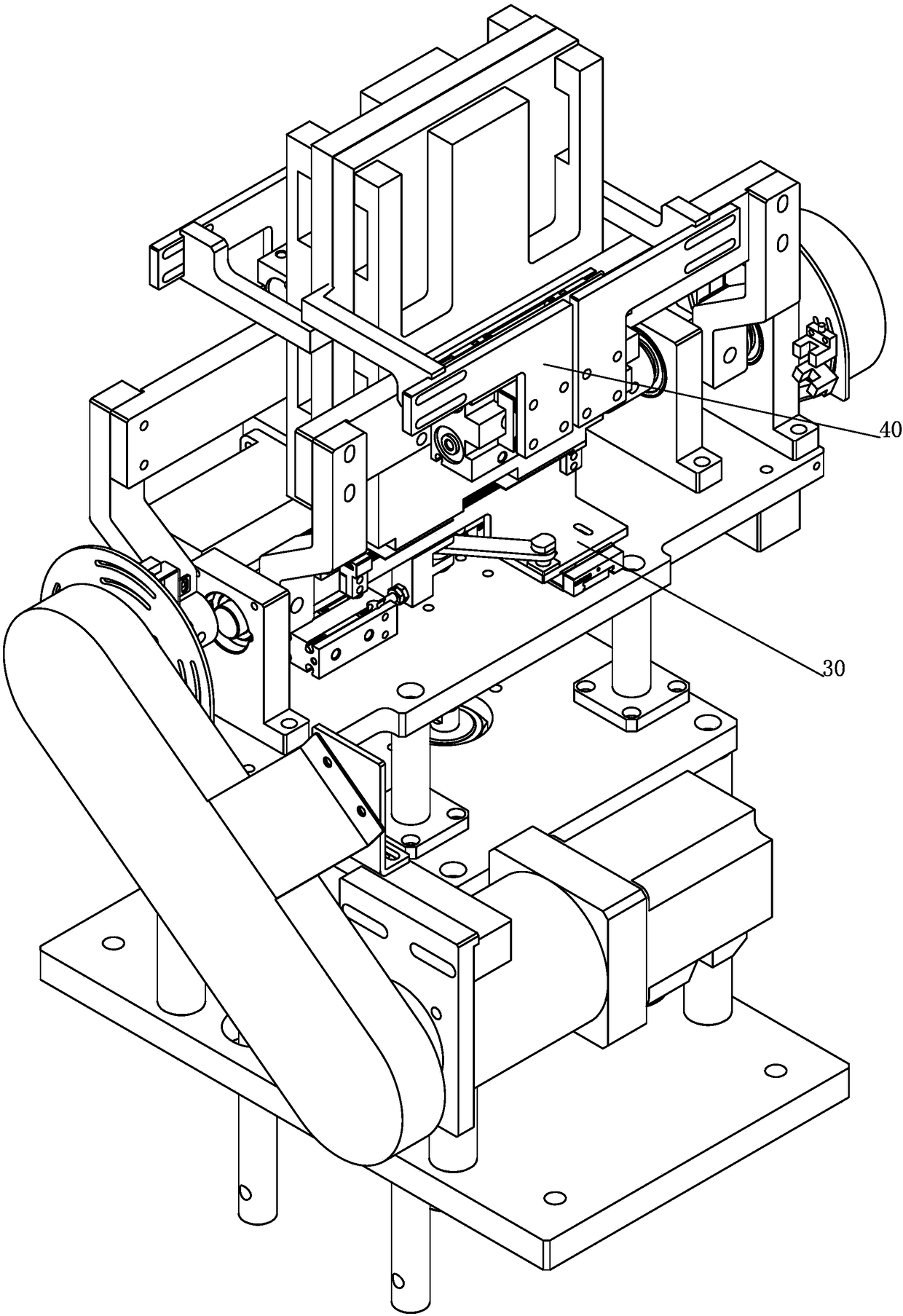 Automatic core closing mechanism for power battery