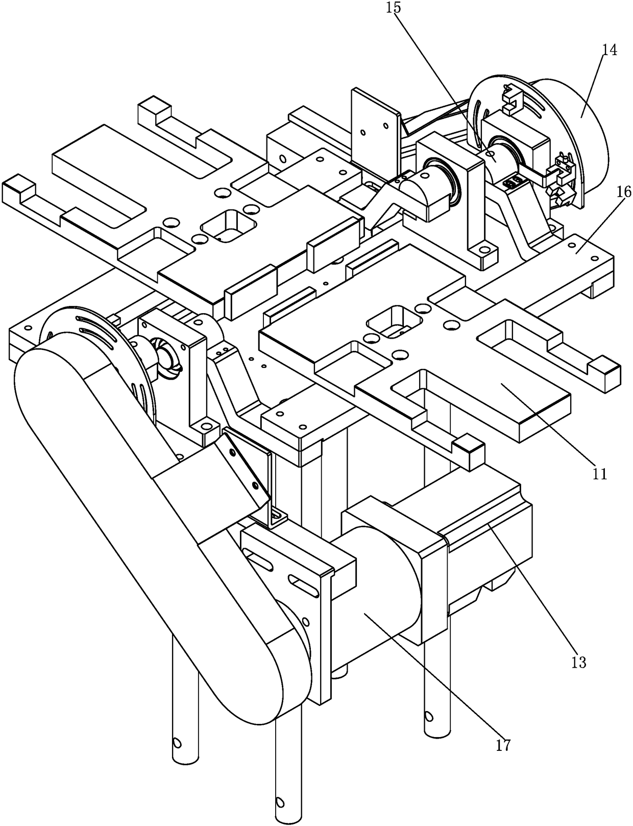 Automatic core closing mechanism for power battery