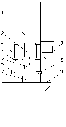 Intelligent press-fitting equipment and press-fitting process of automobile oil separator