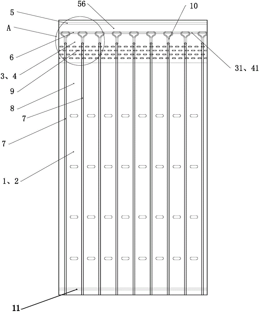 Inflatable thin film buffer cushion and machining method thereof