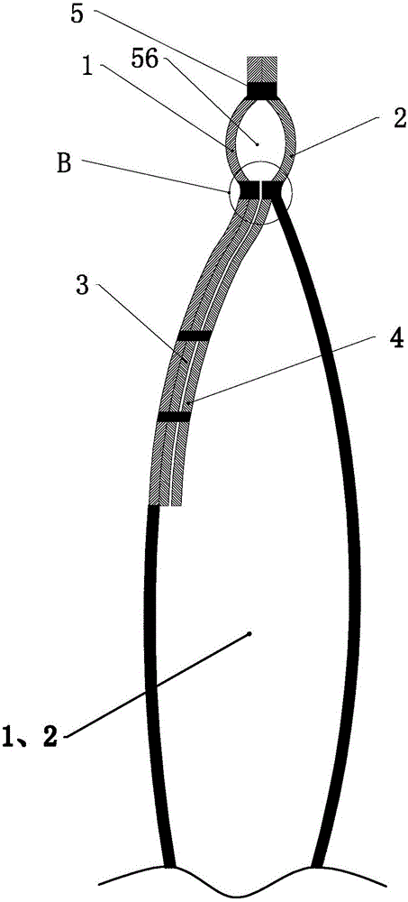 Inflatable thin film buffer cushion and machining method thereof