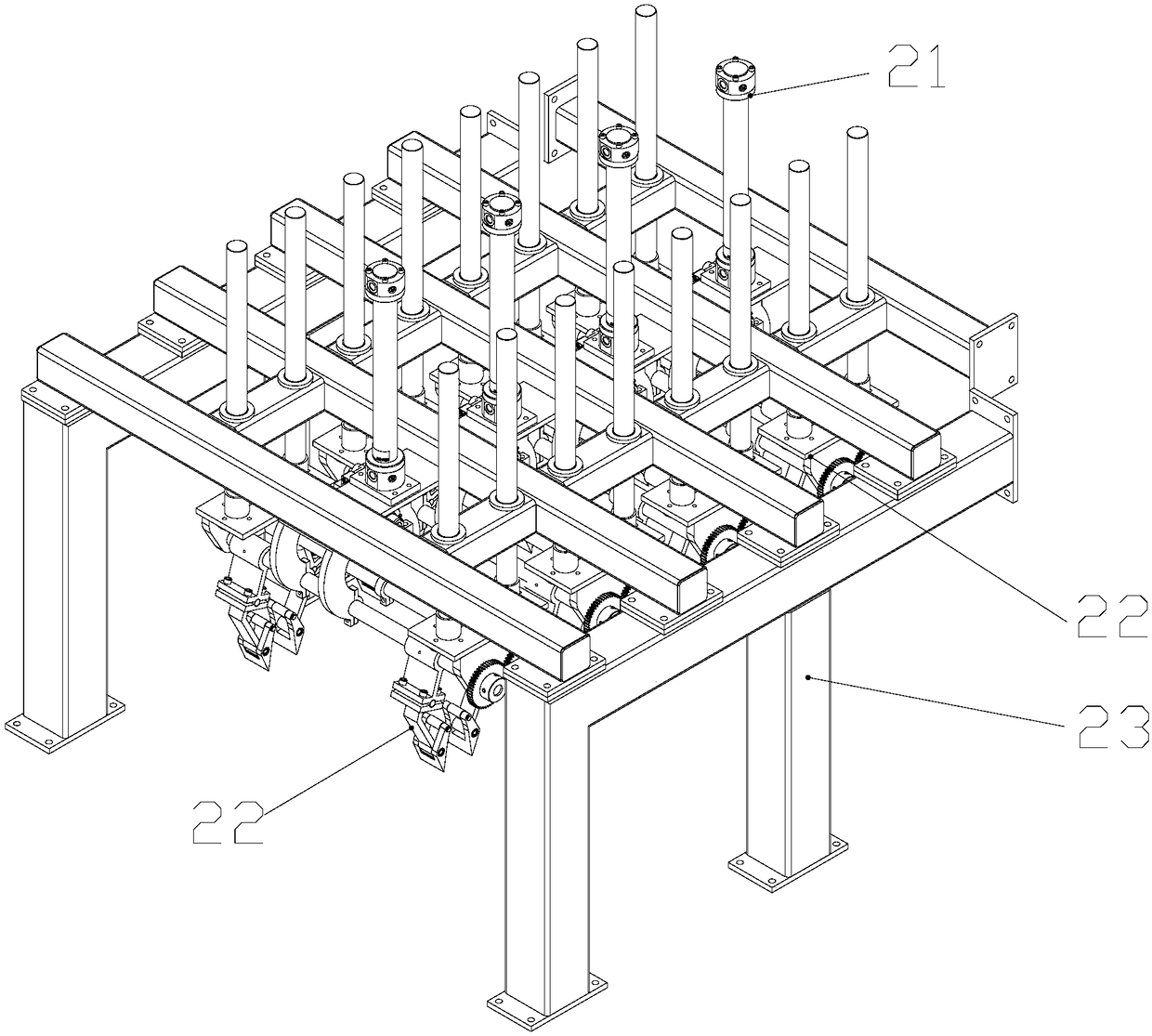 A kind of stripping device of cathode zinc plate