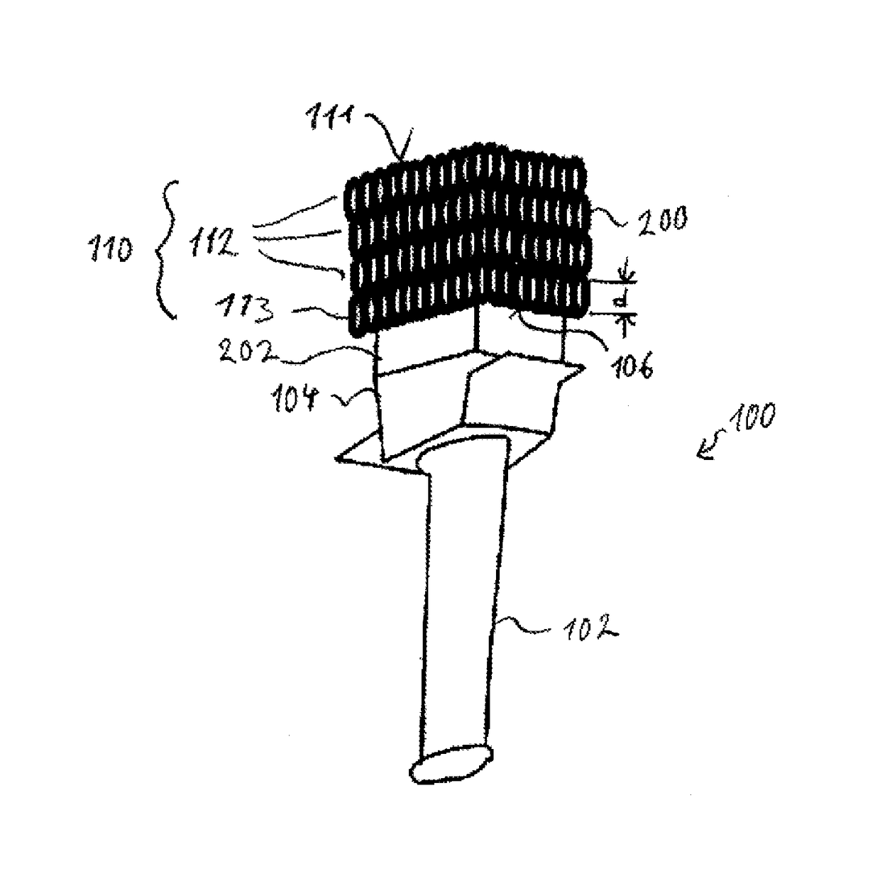 Method for connecting a turbine blade or vane to a turbine disc or a turbine ring